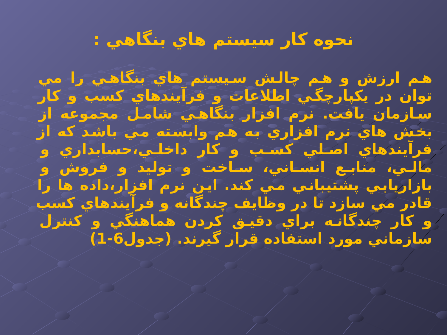 پاورپوینت كاربرد سيستم های بنگاهی و يكپارچگی فرآيند كسب و كار - اسلاید 4