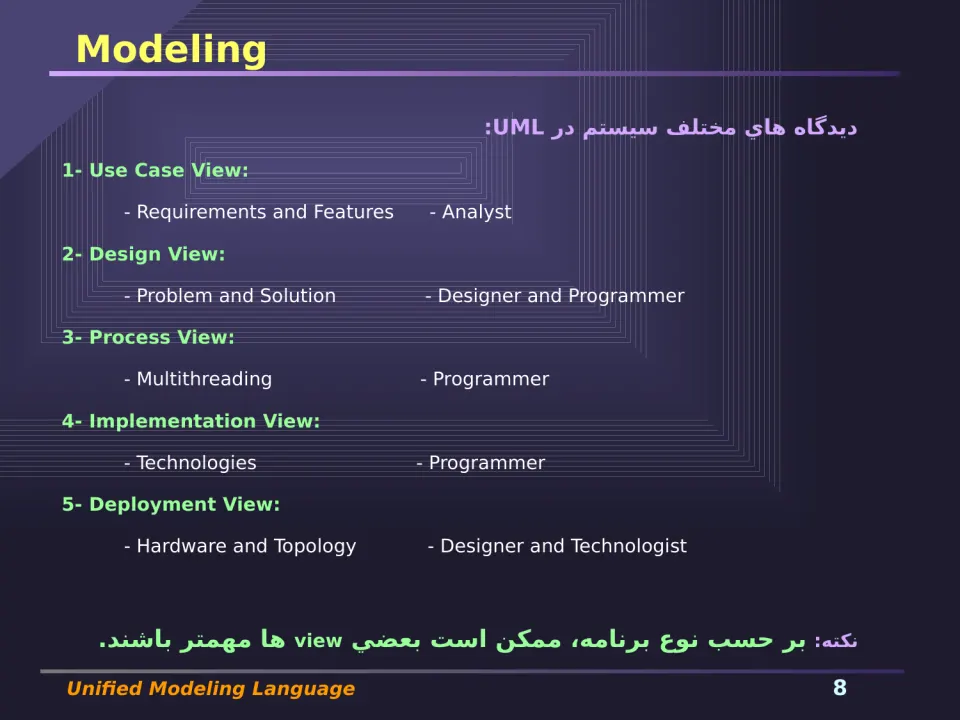 پاورپوینت RUP (UML) - اسلاید 8