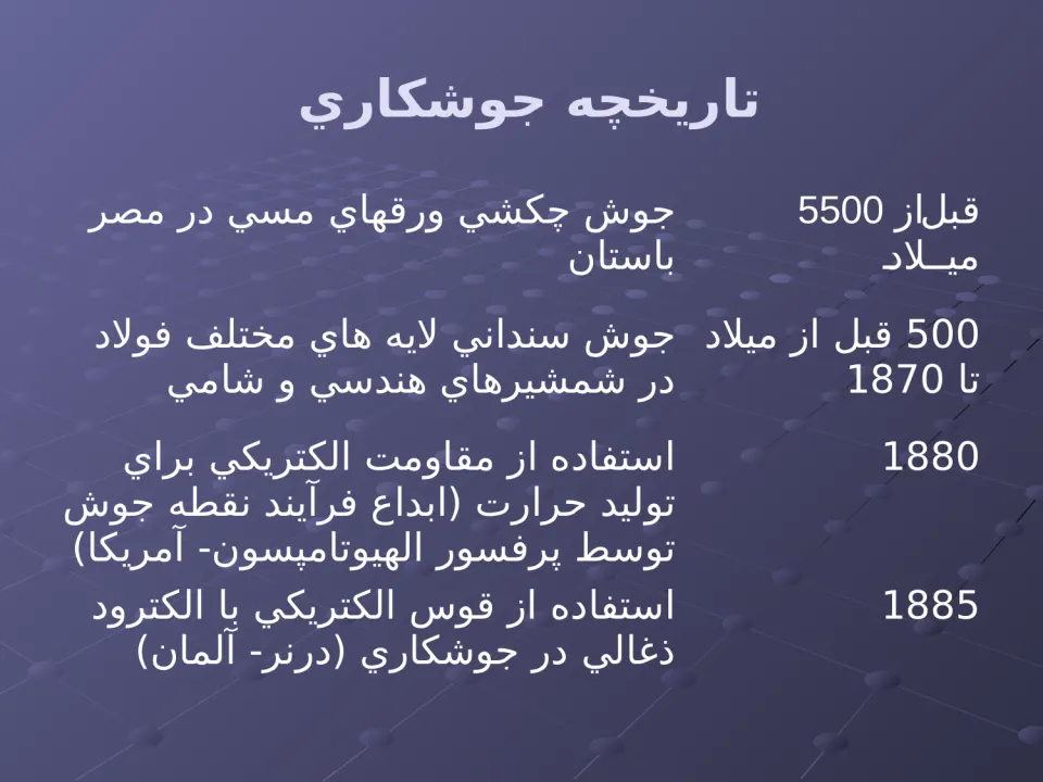 پاورپوینت جوشكاری در صنعت ساختمان - اسلاید 3