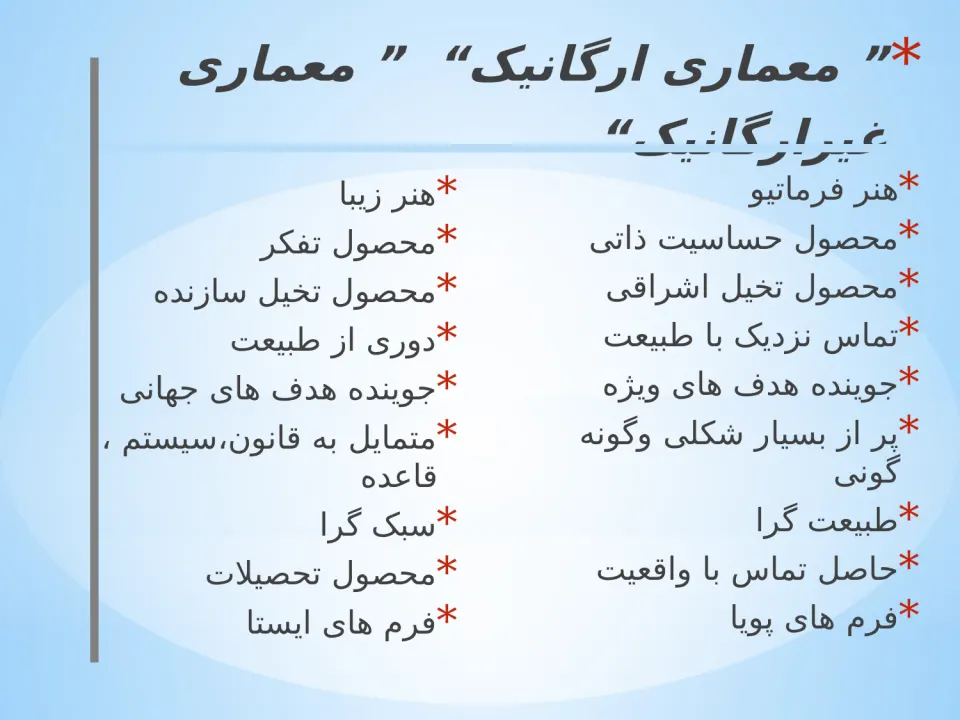 پاورپوینت پدیده ارگانیک - اسلاید 16
